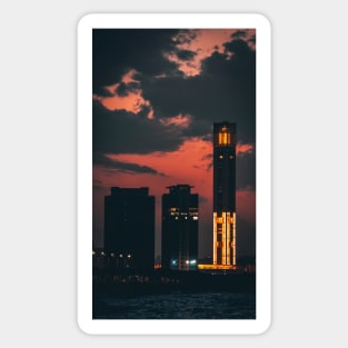 sunset cloudy orange sky Sticker